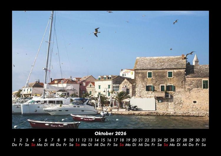 Produktbild: Boote und Segelschiffe 2026 Fotokalender DIN A3