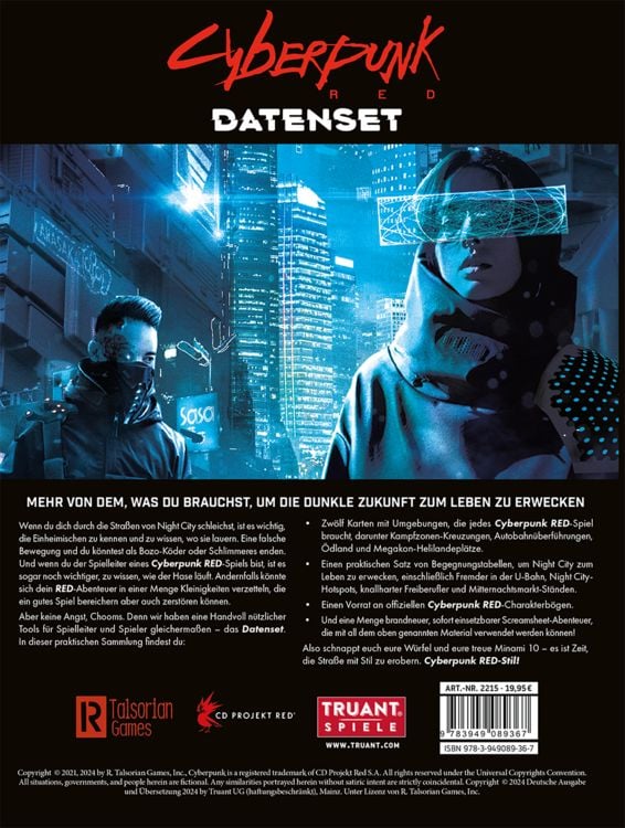 Produktbild: Cyberpunk Red Datenset