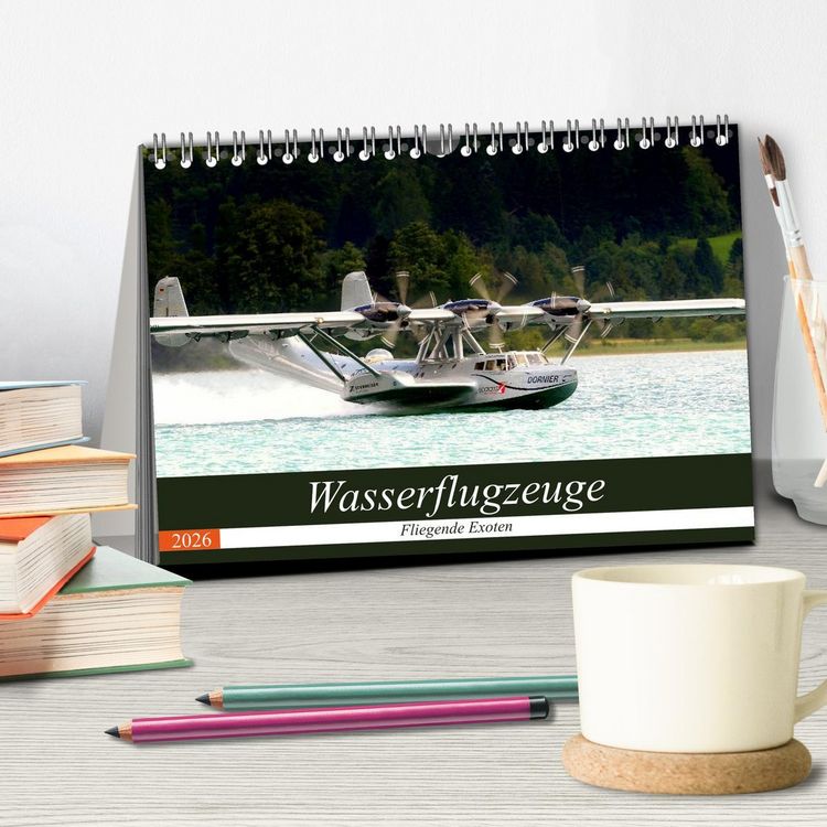 Produktbild: Wasserflugzeuge - Fliegende Exoten (Tischkalender 2026 DIN A5 quer), CALVENDO Monatskalender
