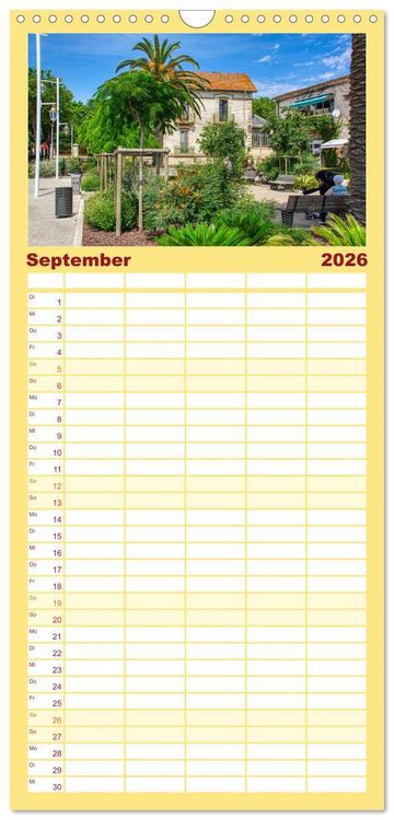 Produktbild: Familienplaner 2026 - Marseillan - Schmuckst&uuml;ck am Bassin de Thau mit 5 Spalten (Wandkalender, 21 x 45 cm) CALVENDO