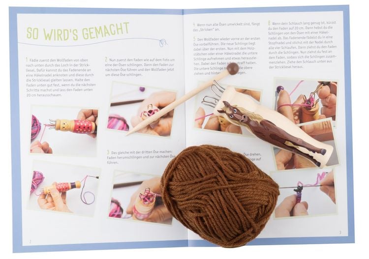 Produktbild: Kreativ-Set Strickliesel f&uuml;r Pferdefans