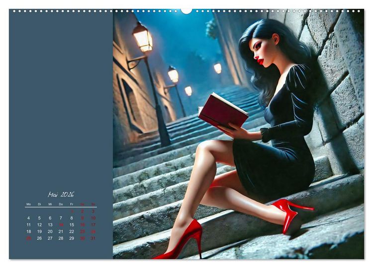Produktbild: Stilvoll - Das kleine Schwarze (Wandkalender 2026 DIN A2 quer), CALVENDO Monatskalender