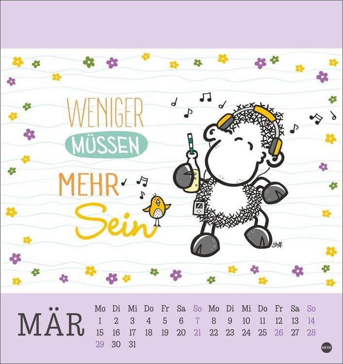Produktbild: sheepworld Postkartenkalender 2027