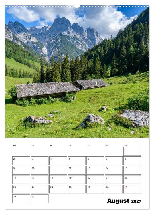Produktbild: Berchtesgadener Land - Faszination zwischen Watzmann und K&ouml;nigssee (hochwertiger Premium Wandkalender 2027 DIN A2 hoch), Kunstdruck in Hochglanz