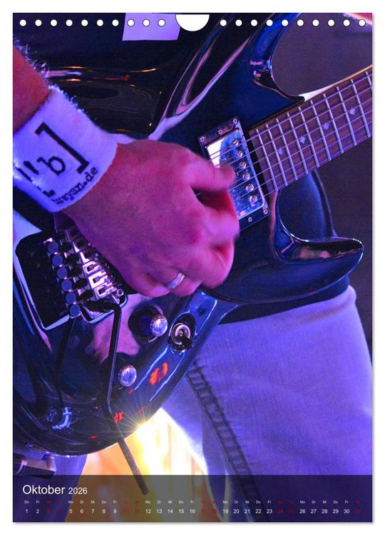 Produktbild: Rockgitarren in Concert (Wandkalender 2026 DIN A4 hoch), CALVENDO Monatskalender