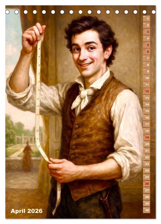 Produktbild: Wolfgang Amadeus Mozart. Sein Leben, seine Werke (Tischkalender 2026 DIN A5 hoch), CALVENDO Monatskalender