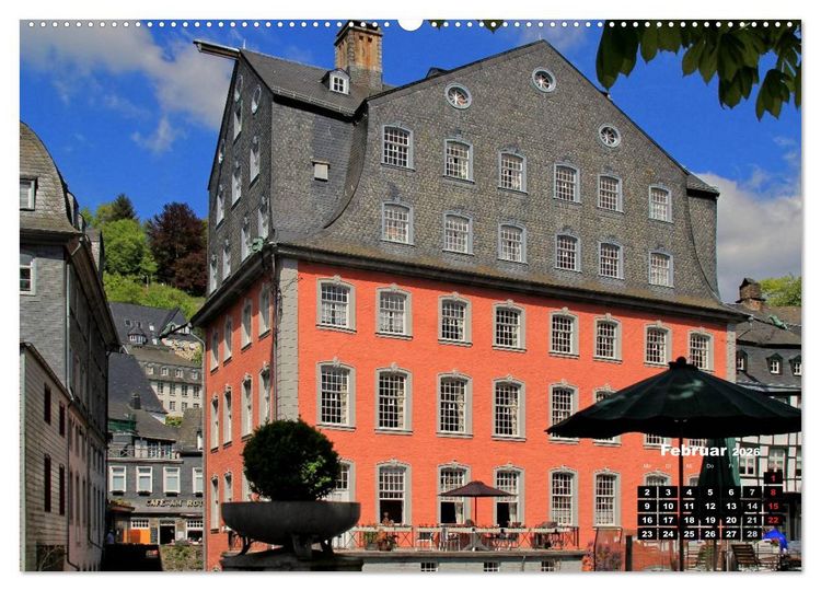 Produktbild: Eine Perle in der Eifel - Monschau (hochwertiger Premium Wandkalender 2026 DIN A2 quer), Kunstdruck in Hochglanz