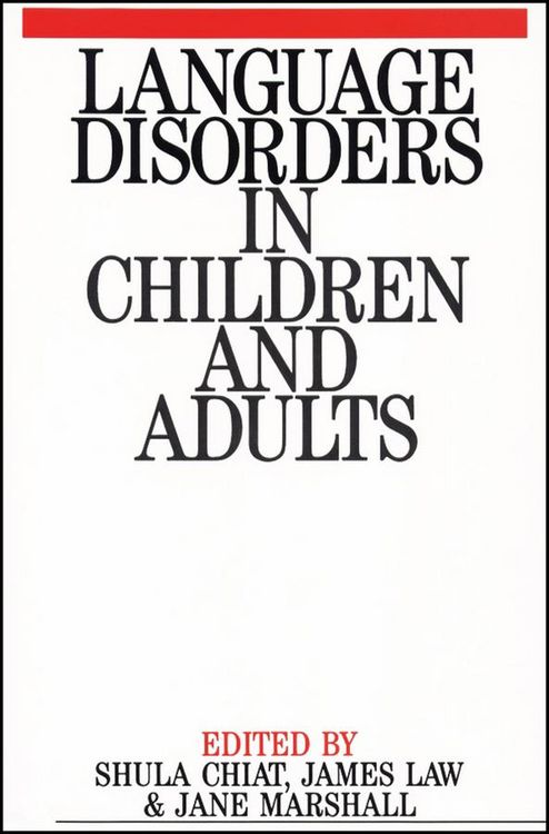 Produktbild: Language Disorders in Children and Adults