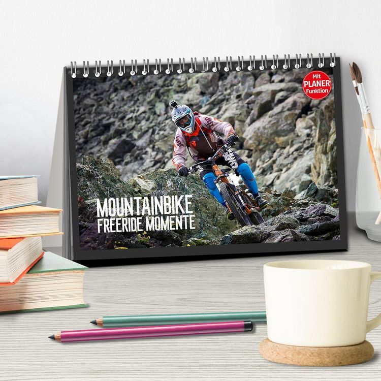 Produktbild: Mountainbike Freeride Momente (Tischkalender 2026 DIN A5 quer), CALVENDO Monatskalender