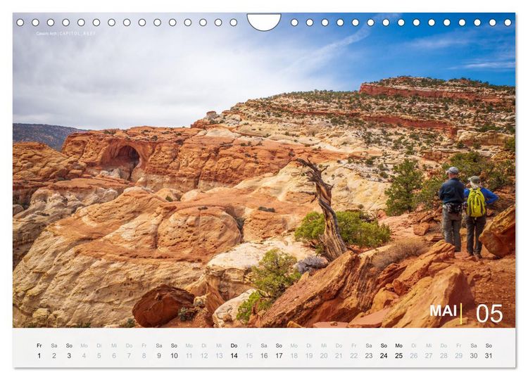 Produktbild: Wunderbare Wanderungen im S&uuml;dwesten der USA (Wandkalender 2026 DIN A4 quer), CALVENDO Monatskalender