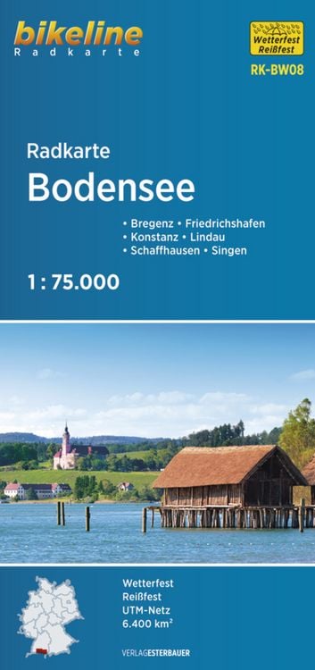 Produktbild: Radkarte Bodensee 1:75.000 (RK-BW08)