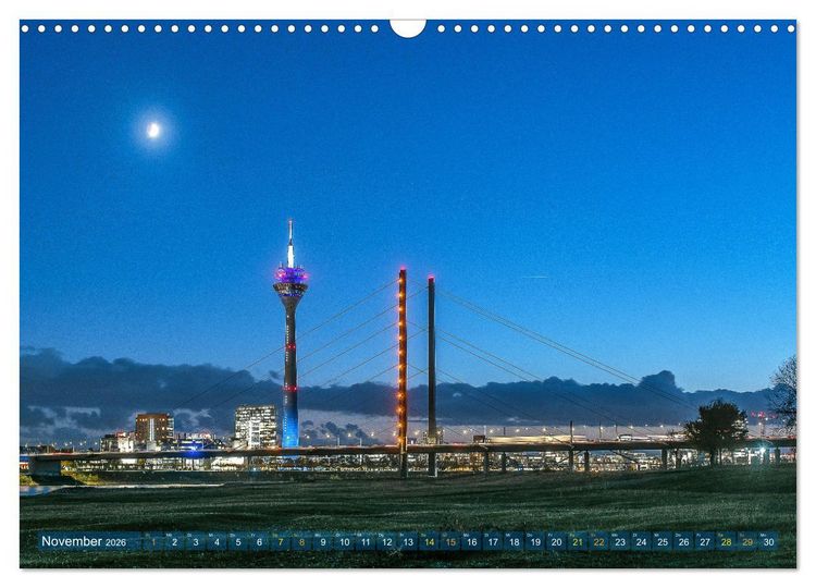 Produktbild: D&uuml;sseldorf - Ansichten einer faszinierenden Stadt (Wandkalender 2026 DIN A3 quer), CALVENDO Monatskalender