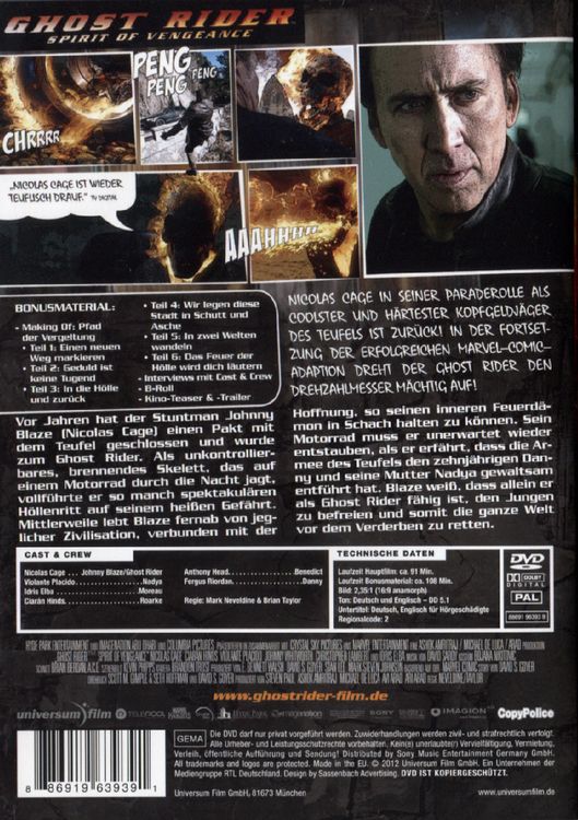 Produktbild: Ghost Rider: Spirit of Vengeance