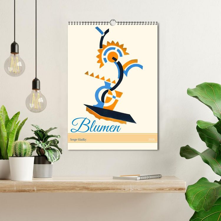 Produktbild: Serge Gladky - Blumen (Wandkalender 2026 DIN A3 hoch), CALVENDO Monatskalender