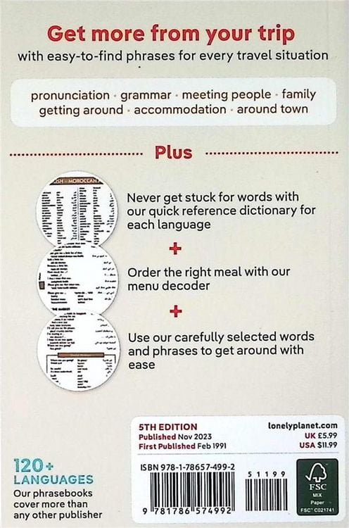 Produktbild: Lonely Planet Moroccan Arabic Phrasebook & Dictionary