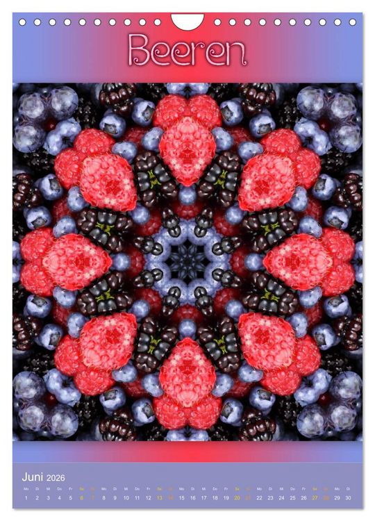 Produktbild: Kulinarische Mandalas (Wandkalender 2026 DIN A4 hoch), CALVENDO Monatskalender