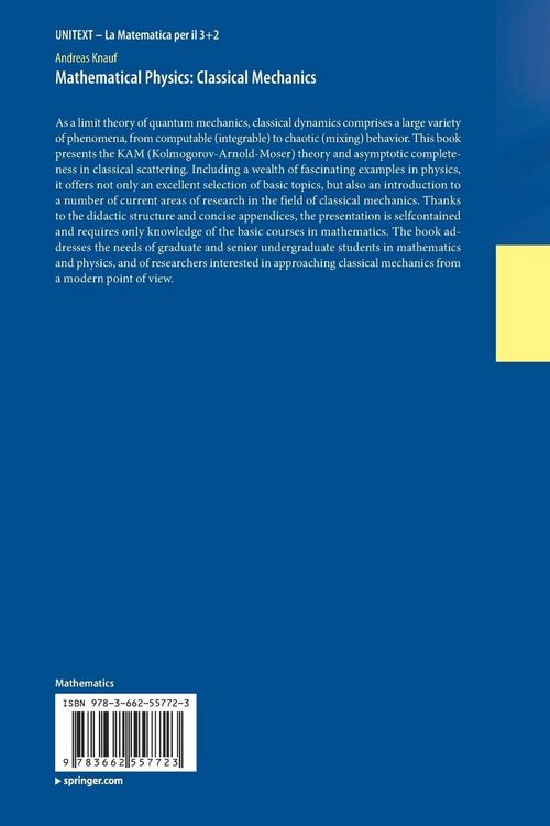 Produktbild: Mathematical Physics: Classical Mechanics