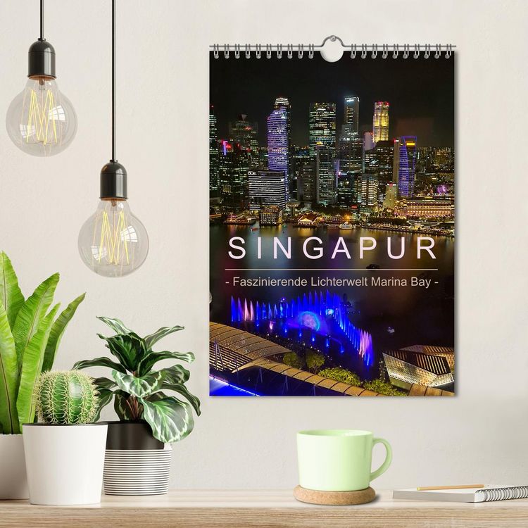 Produktbild: Singapur - Faszinierende Lichterwelt Marina Bay (Wandkalender 2026 DIN A4 hoch), CALVENDO Monatskalender