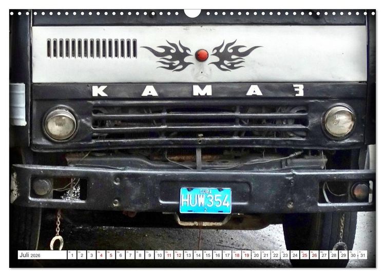 Produktbild: KAMAZ - Die LKW-Ikone der UdSSR auf Kubas Stra&szlig;en (Wandkalender 2026 DIN A3 quer), CALVENDO Monatskalender