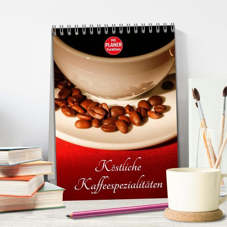 Produktbild: K&ouml;stliche Kaffeespezialit&auml;ten (Tischkalender 2026 DIN A5 hoch), CALVENDO Monatskalender