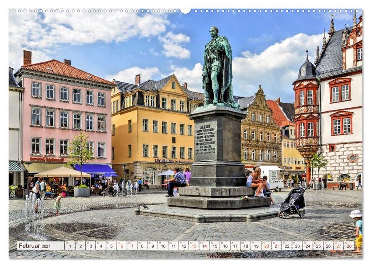 Produktbild: Coburg - Veste, Markt & mehr (hochwertiger Premium Wandkalender 2027 DIN A2 quer), Kunstdruck in Hochglanz