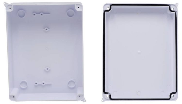 Produktbild: TRU COMPONENTS TC-RB 200x155x80 TC-10239108 Installations-Geh&auml;use ABS Kunststoff Wei&szlig; 1St.