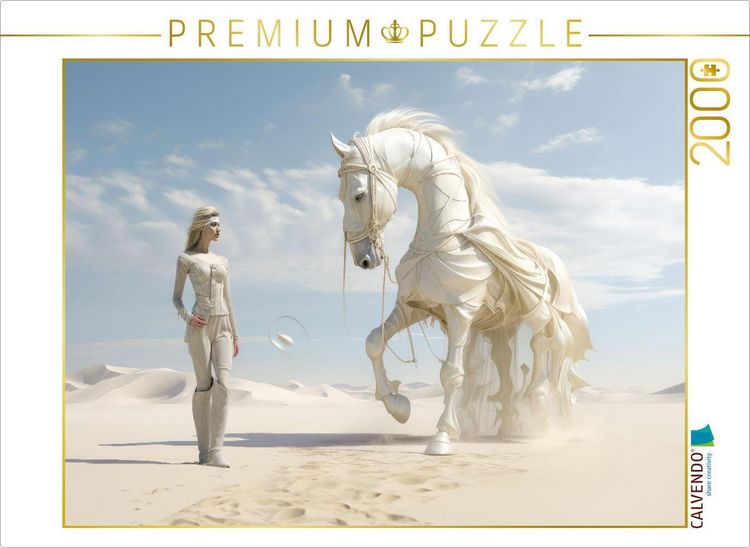 Produktbild: CALVENDO Puzzle Surrealismus trifft Pferdefans | 2000 Teile Lege-Gr&ouml;&szlig;e 90x67cm Foto-Puzzle f&uuml;r gl&uuml;ckliche Stunden
