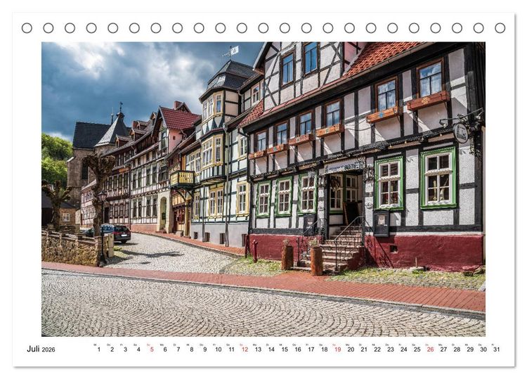 Produktbild: Stolberg im Harz (Tischkalender 2026 DIN A5 quer), CALVENDO Monatskalender