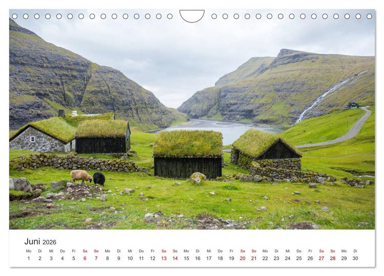 Produktbild: Zauber der F&auml;r&ouml;er Inseln (Wandkalender 2026 DIN A4 quer), CALVENDO Monatskalender