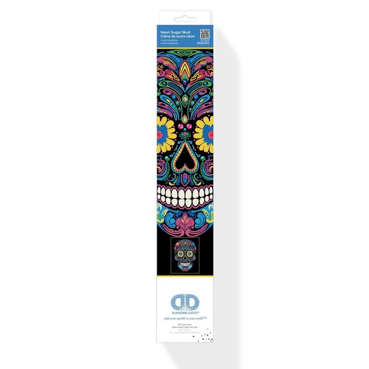 Produktbild: DIAMOND DOTZ - Diamond Painting Neon Totenkopf