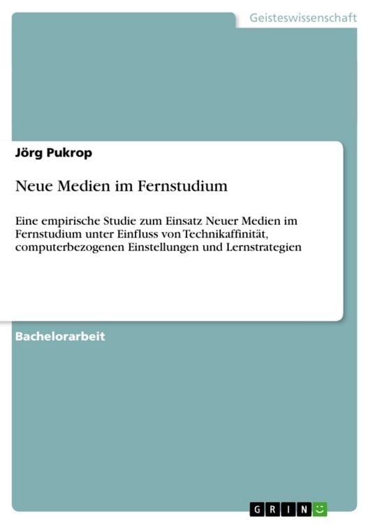 Produktbild: Neue Medien im Fernstudium