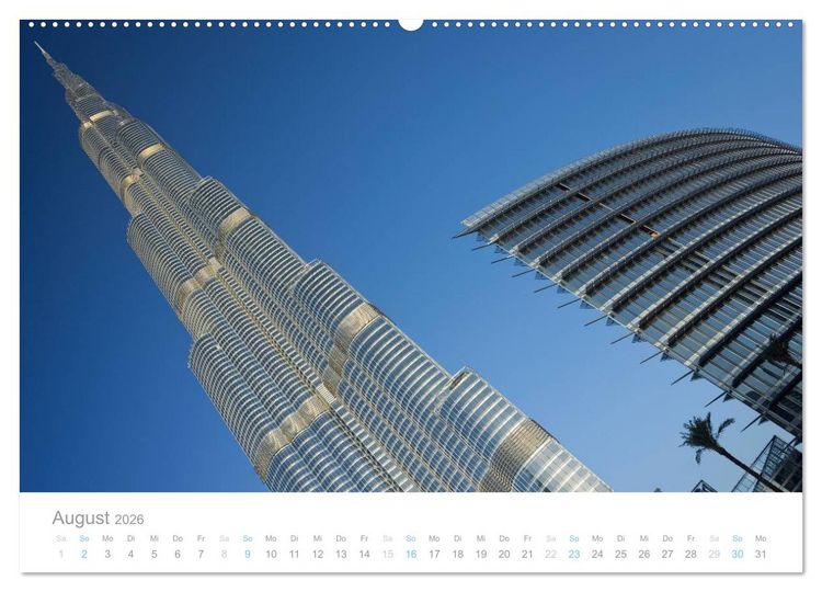 Produktbild: Dubai Architektur 2026 (hochwertiger Premium Wandkalender 2026 DIN A2 quer), Kunstdruck in Hochglanz