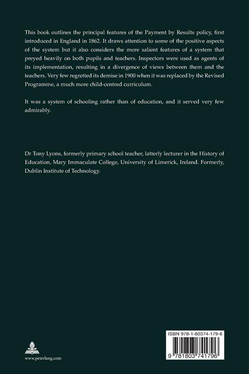 Produktbild: The Policy of Payment by Results in Irish Primary Schools, 1871&ndash;1900