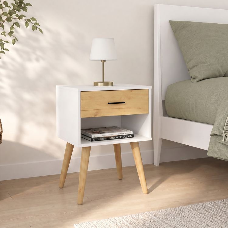 Produktbild: Nachttisch mit Schublade 45x30x56 cm Singol XL
