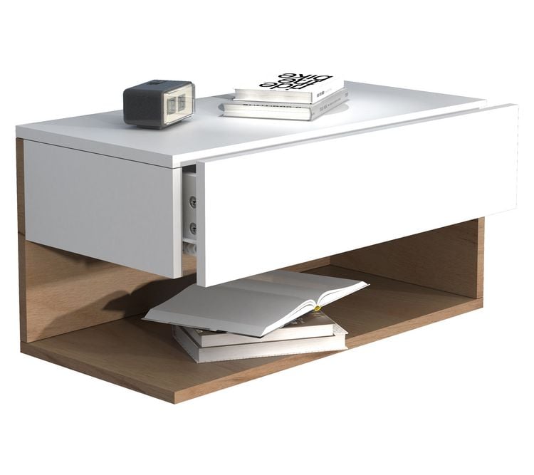 Produktbild: Wandschublade Wand H&auml;nge Nachttisch Usal XL 60cm