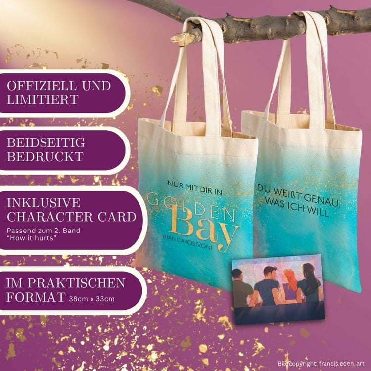 Produktbild: Golden Bay Shopper How it hurts (Blau) LIMITIERT