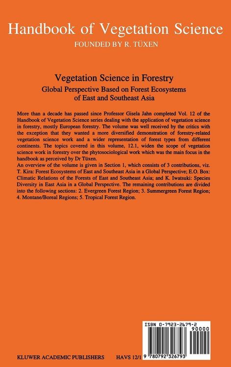 Produktbild: Vegetation Science in Forestry