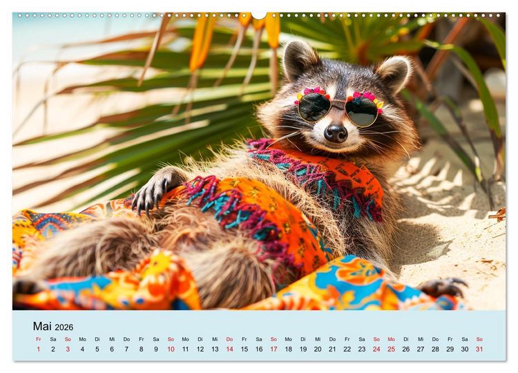 Produktbild: Die sch&ouml;nsten Tiermodels. Schicke Outfits und High Fashion (hochwertiger Premium Wandkalender 2026 DIN A2 quer), Kunstdruck in Hochglanz