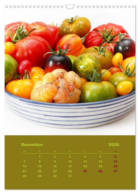 Produktbild: Tomaten - Alles BIO! (Wandkalender 2026 DIN A3 hoch), CALVENDO Monatskalender