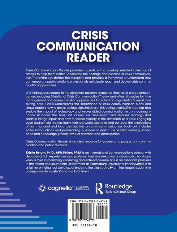 Produktbild: Crisis Communication Reader