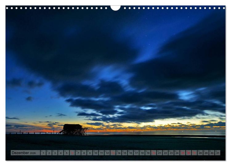 Produktbild: ST. PETER-ORDING PURistisch (Wandkalender 2026 DIN A3 quer), CALVENDO Monatskalender