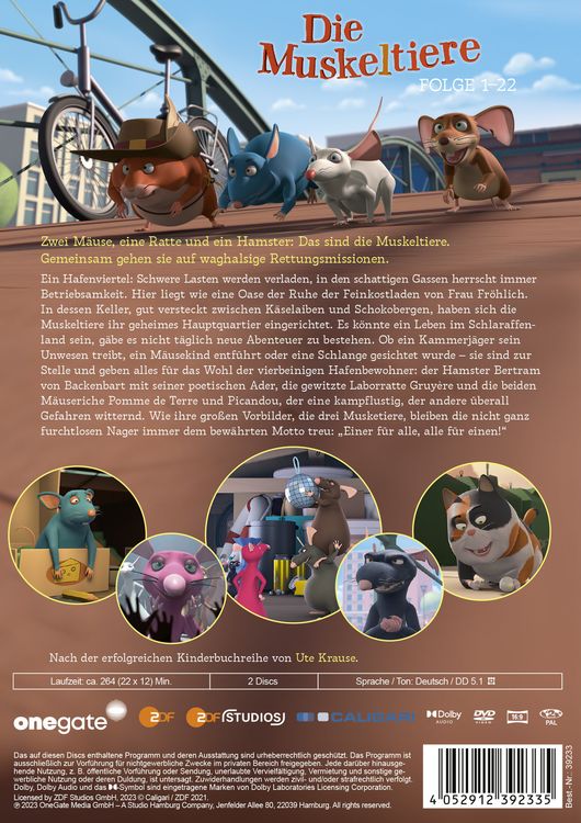 Produktbild: Die Muskeltiere Folge 1-22 [2 DVDs]