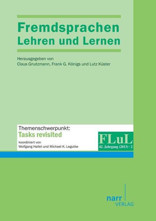 Produktbild: Fremdsprachen Lehren und Lernen 2013 Heft 2