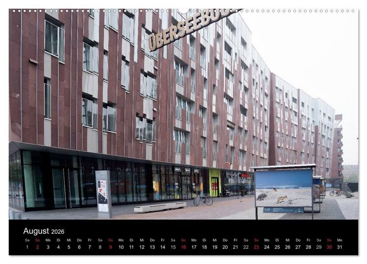 Produktbild: Hafencity Hamburg &ndash; die Perspektive (Wandkalender 2026 DIN A2 quer), CALVENDO Monatskalender