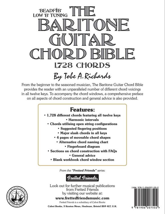 Produktbild: The Baritone Guitar Chord Bible