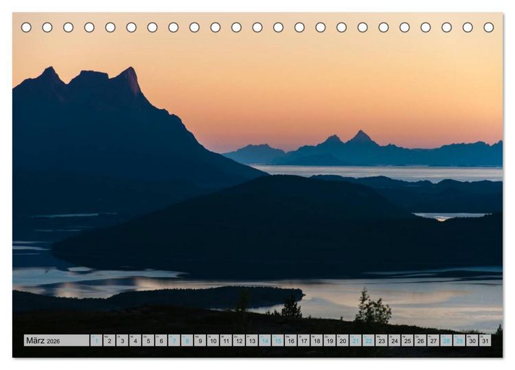 Produktbild: Sommer in Norwegen (Tischkalender 2026 DIN A5 quer), CALVENDO Monatskalender