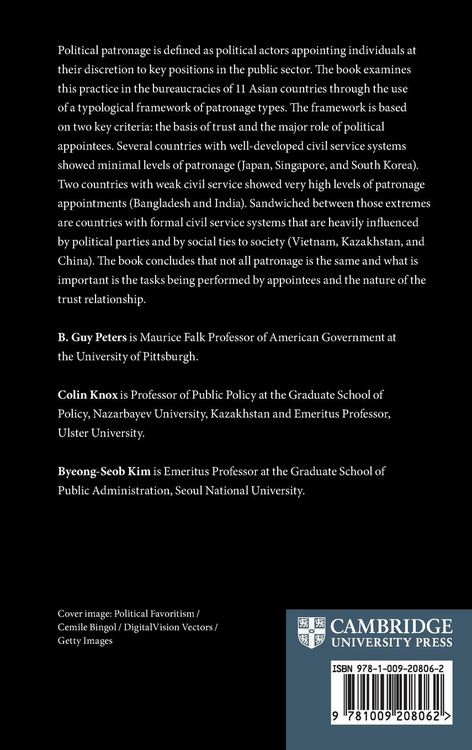 Produktbild: Political Patronage in Asian Bureaucracies