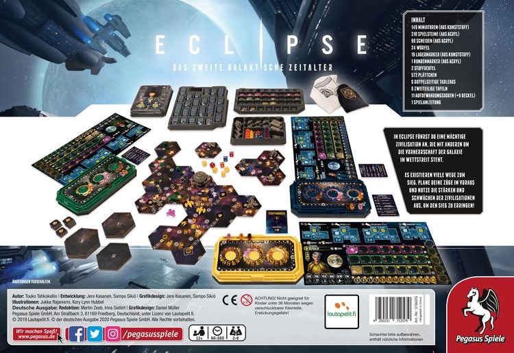 Produktbild: Pegasus - Eclipse – Das zweite galaktische Zeitalter (Lizenz Lautapelit)