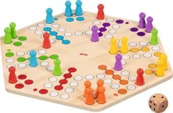 Produktbild: Ludo f&uuml;r bis zu 6 Spieler, beidseitig bedruckt