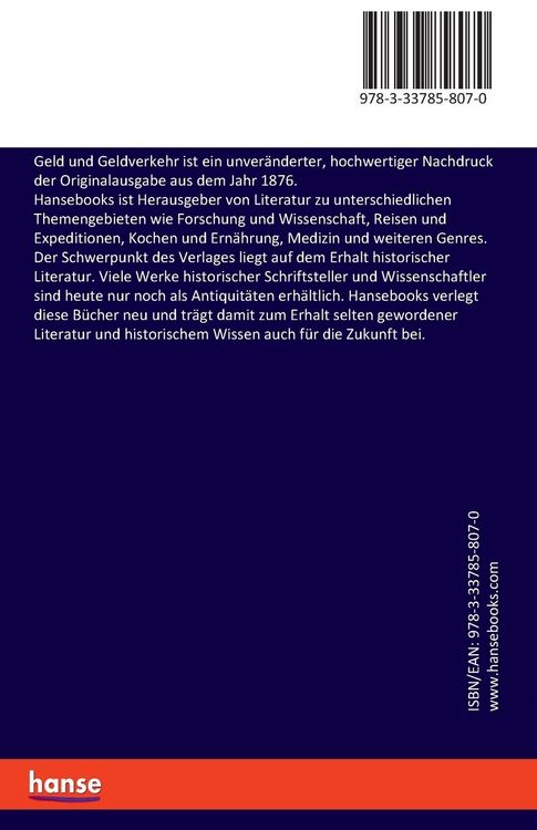 Produktbild: Geld und Geldverkehr
